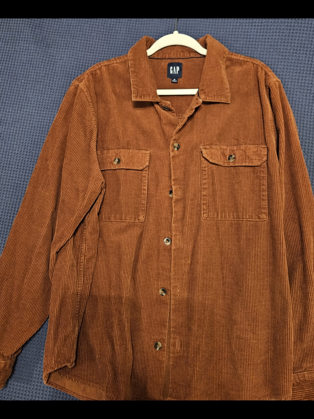 GAP Corduroy Jacket in Rust Orange